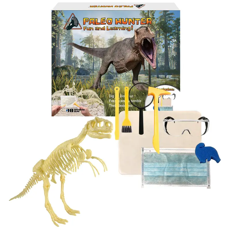 HamiltonBuhl Paleo Hunter T-Rex Dig Kit – Interactive Dinosaur Fossil Exploration Kit