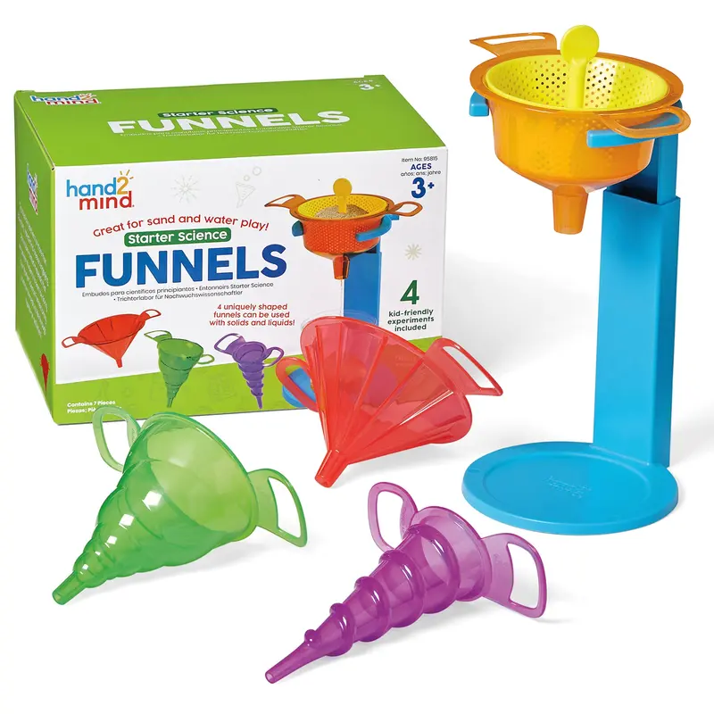 Hand2Mind Discover & Play Funnels Set – Early Science Exploration Tools