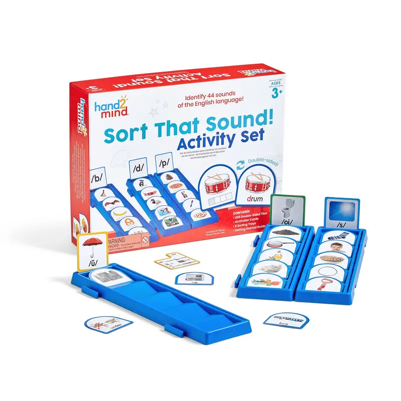 Hand2Mind Sort That Sound! Phonemic Awareness Learning Kit for Early Literacy