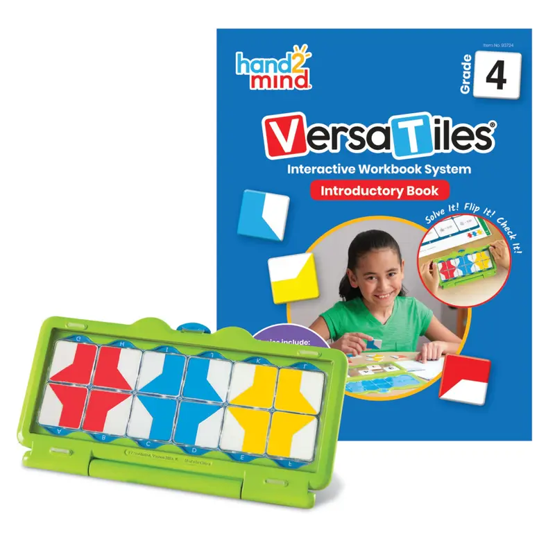 Hand2Mind VersaTiles Grade 4 Starter Kit – Hands-On Math Learning System