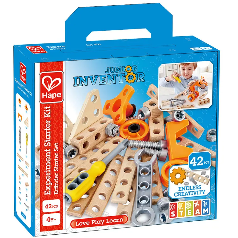 Hape Junior Inventor Physics & Engineering Kit – 42-Piece STEM Exploration Set