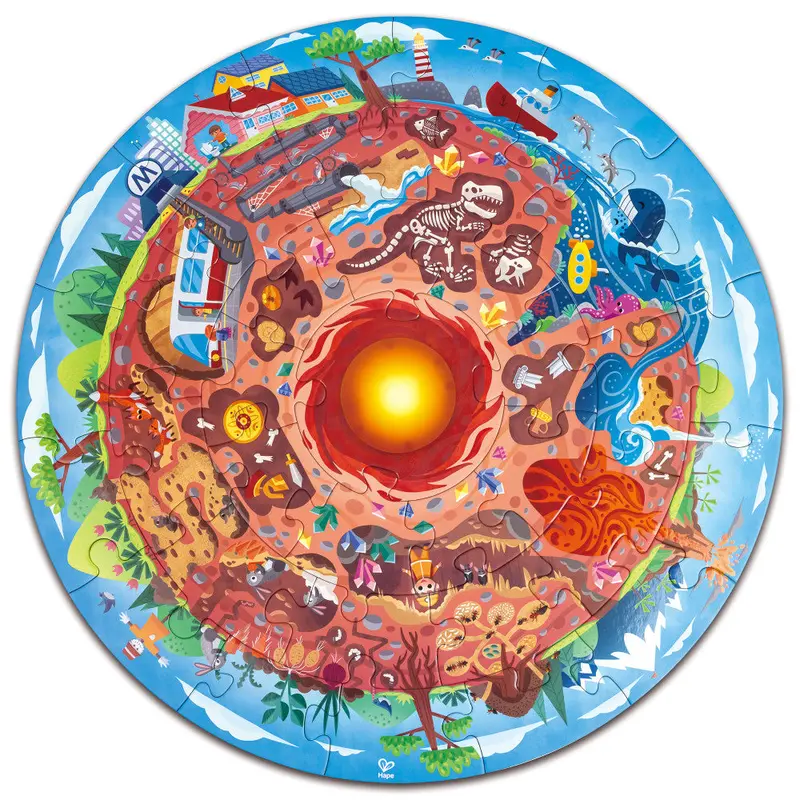 Hape Underground World Floor Puzzle – 36-Piece Exploration-Themed Jigsaw