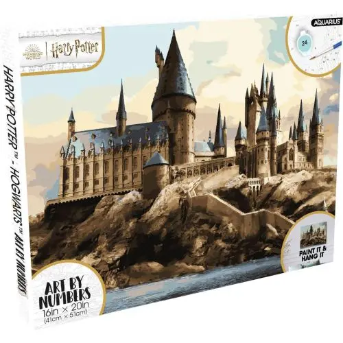 Harry Potter Hogwarts Castle Art by Numbers – Paint-Your-Own Canvas Kit