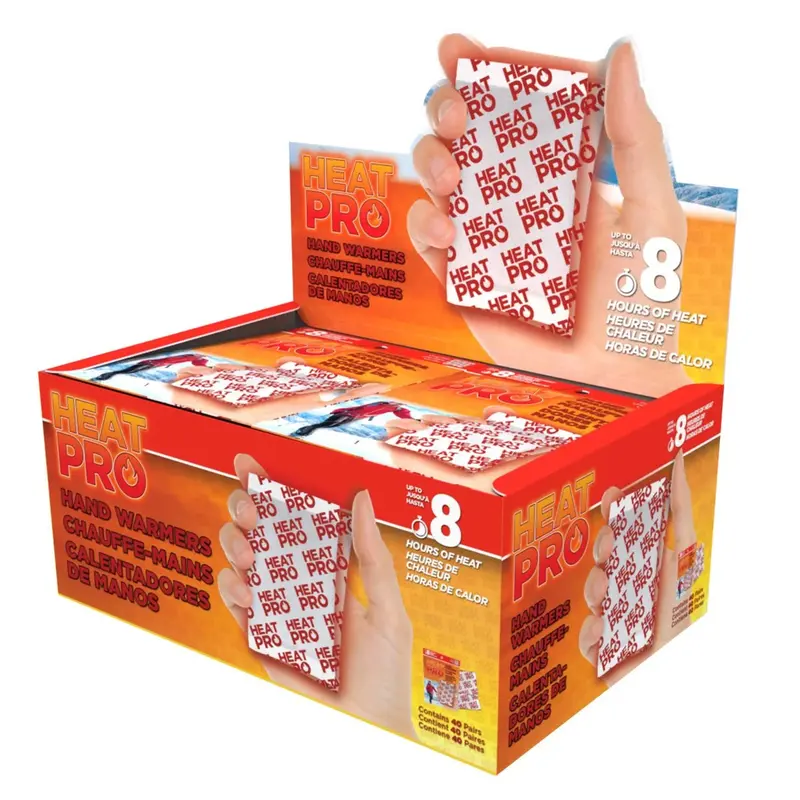 HEAT PRO Air-Activated Hand Warmers – 40-Pair Pack Delivering Up to 8 Hours of Reliable Warmth (7445027079050)