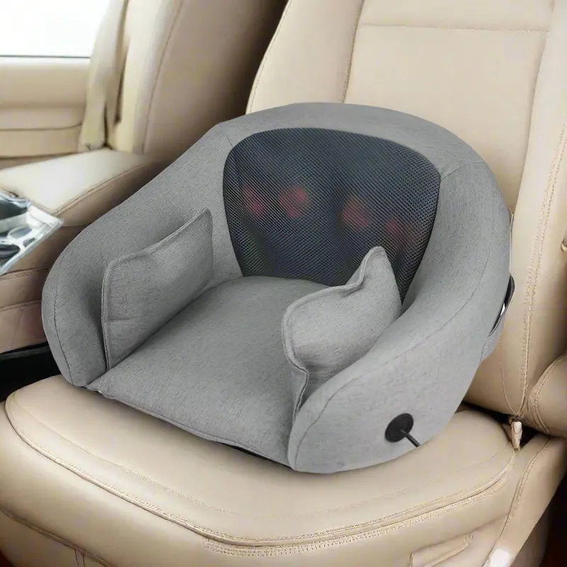 Heated Shiatsu Seat Cushion Massager for Full Back, Neck, and Shoulders | FE3334