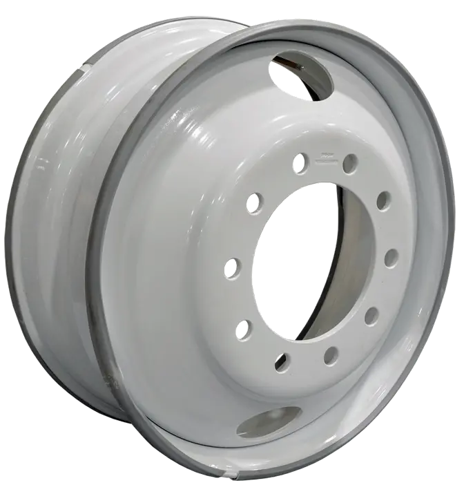 Heavy-Duty 10-Bolt Steel Truck Rims: 24.5×8.25 in and 22.5×8.25 in Demountable Wheels