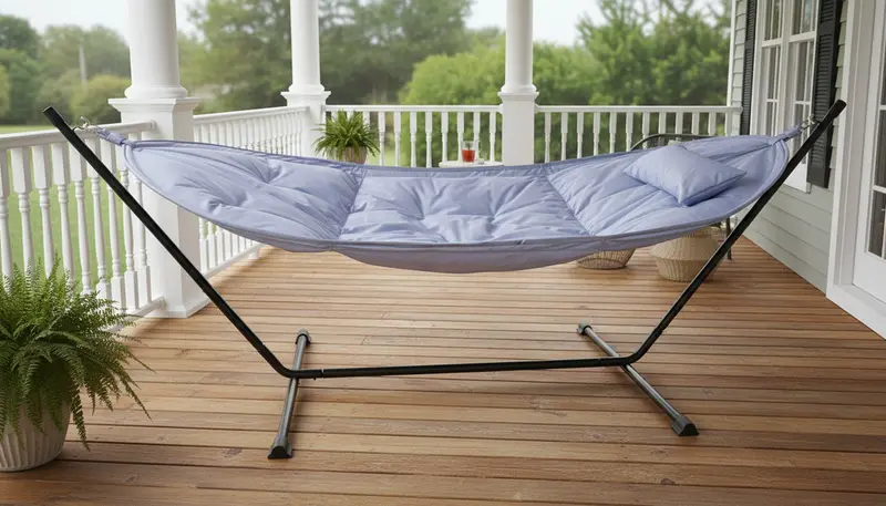 Heavy-Duty 2-Person Deluxe Hammock Bed – Extra-Sturdy Outdoor Relaxation System