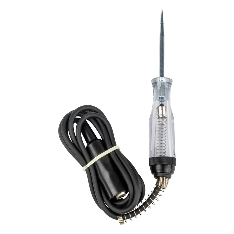 Heavy-Duty 6–24V Circuit Tester with Insulated Crocodile Clip