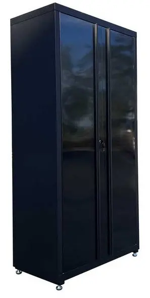 Heavy-Duty Black Stainless Steel Tool Cabinet – Modular Garage Storage & Organization System
