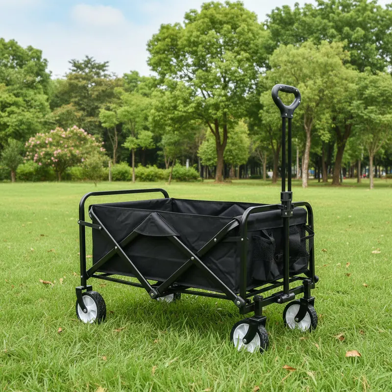 Heavy-Duty Collapsible Utility Wagon – Foldable All-Terrain Cart with Reinforced Frame (AMOTC05)