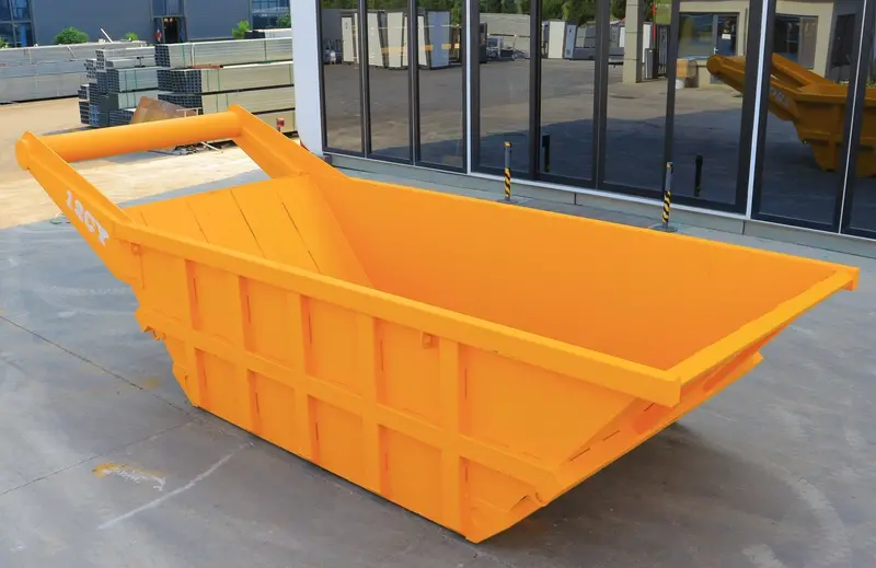Heavy-Duty Construction Material Hoppers – 5, 7, 9, and 12-Yard Skip Bins for Site Use