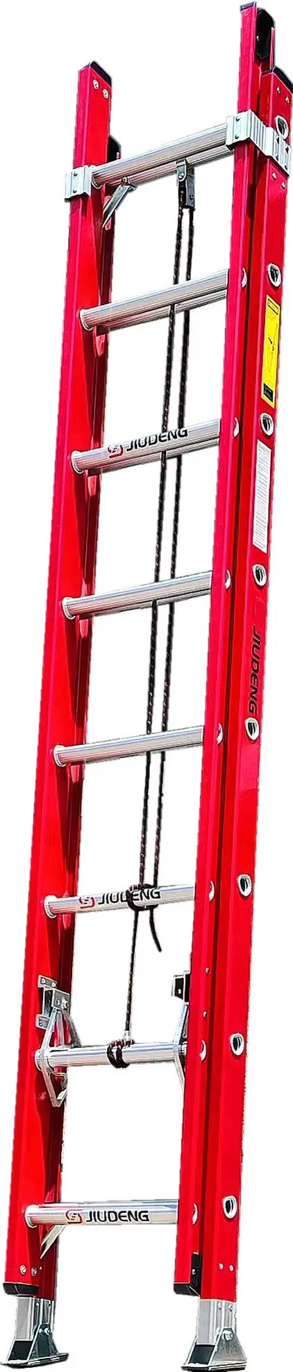 Heavy-Duty Fiberglass Extension Ladder – 8–18 FT Non-Conductive, 3.0mm Wall Thickness for Safety-Critical Tasks