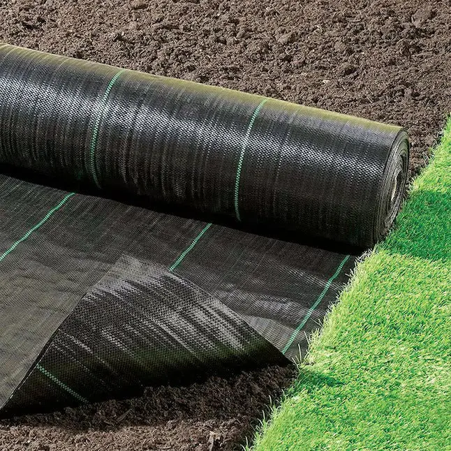 Heavy-Duty Landscape Weed Barrier Fabric – Perforated Ground Cover for Gardens, Mulch Beds & Walkways
