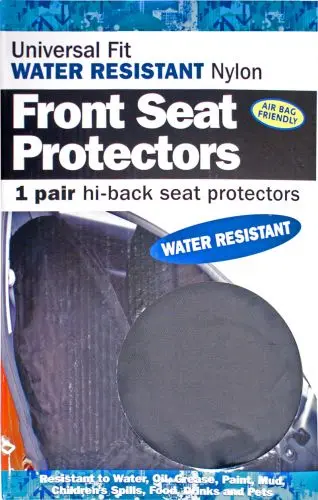 Heavy-Duty Nylon Front Seat Covers – Two-Piece Set