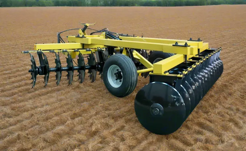 Heavy-Duty Offset Disc Harrow for Farm Use – 10 ft, 14 ft, or 17 ft Working Width