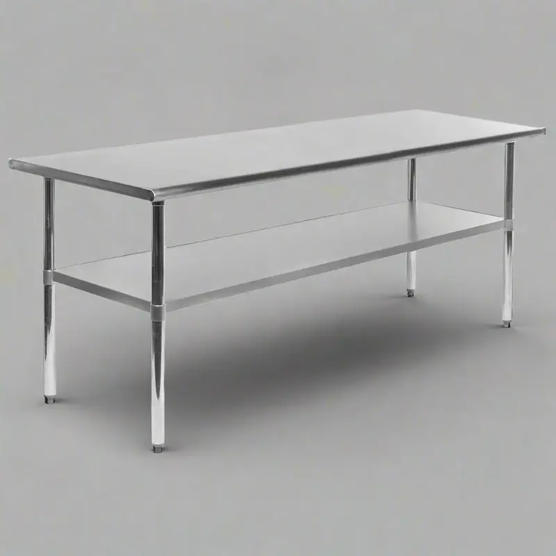 Heavy-Duty Stainless Steel Prep Tables – NSF-Certified Kitchen and Food Service Workbenches for Restaurants and Garages