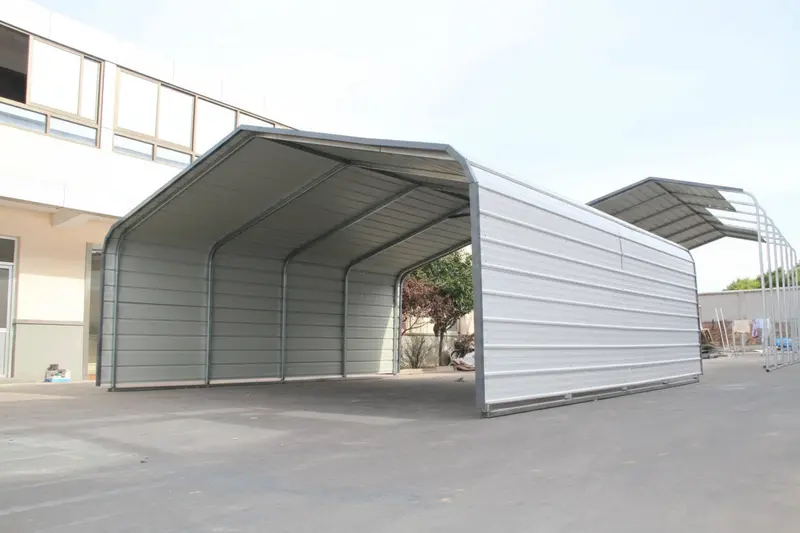 Heavy-Duty Steel Carport Garage Shed – Available in 20×20 FT, 20×30 FT, 12×40 FT, and 20×40 FT Configurations