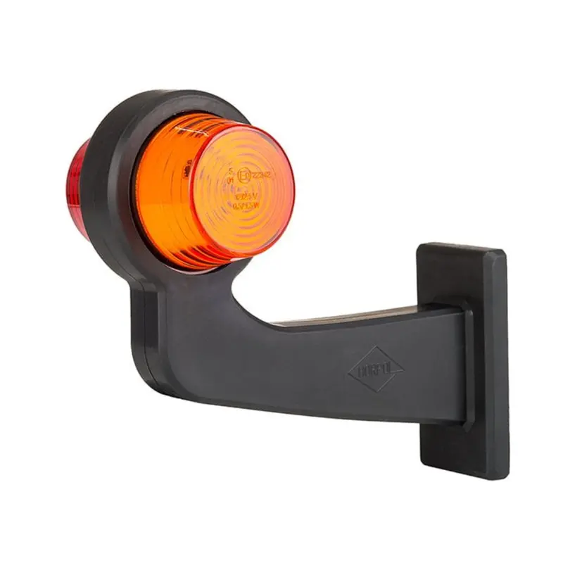 Heritage Danish Long-Arm Marker Light: Amber/Red Combo