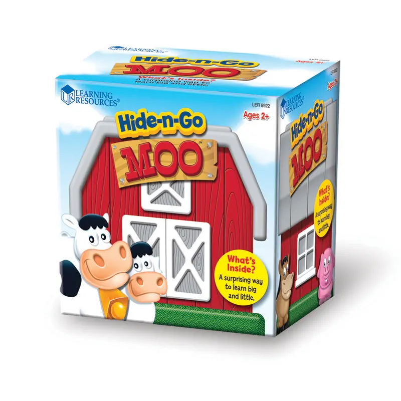 Hide-n-Go Moo – Barnyard Animal Sensory Matching Game for Preschoolers