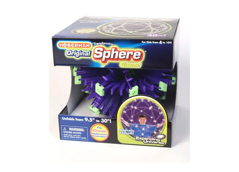 Hoberman Sphere Glow – Expanding Educational Toy with Light-Up Motion Effects