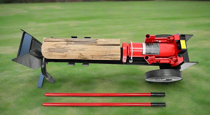 Horizontal Manual Log Splitter – 12-Ton Hydraulic Force for Firewood Processing (Model WS1806)