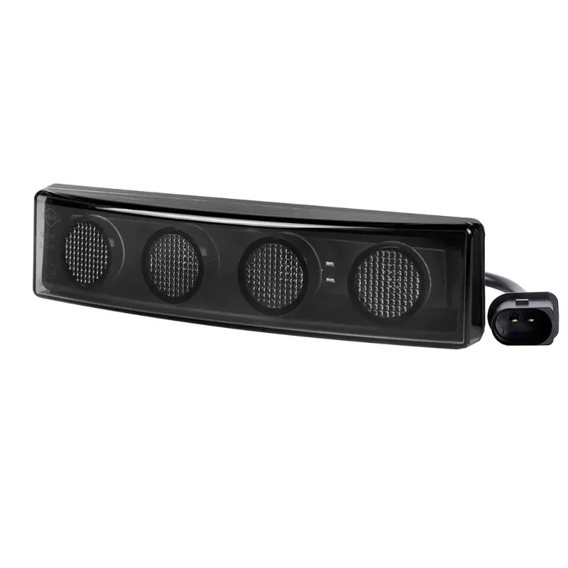 Horpol Scania-Style Dark-Lens Visor Light – Plug-and-Play, White LED