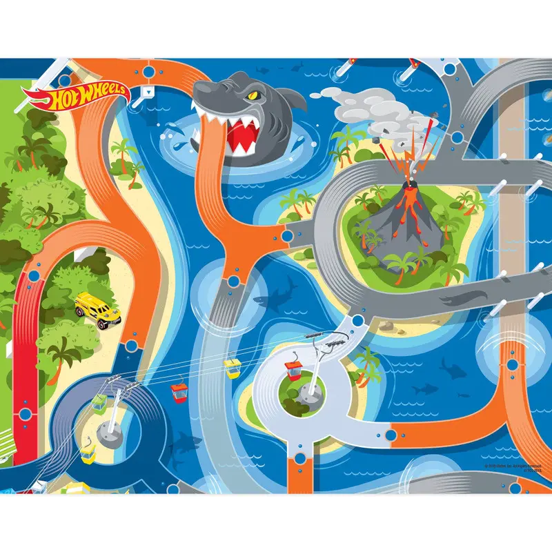Hot Wheels Imaginmat Deluxe Interactive Playmat with Compatible Toy Cars