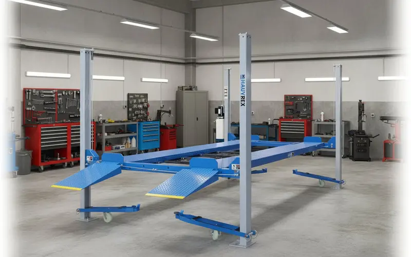 HPL4036H 8,000 LB Portable Four-Post Vehicle Lift – Mobile Automotive Lifting Solution
