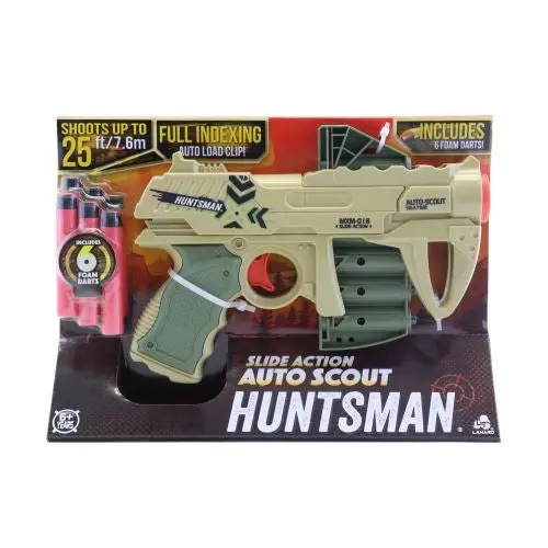 Huntsman Auto Scout Foam Dart Blaster with Clip-Feed Mechanism