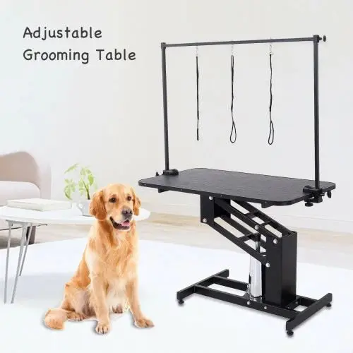 Hydraulic Electric Grooming Table – Precision Height Adjustment with Support Arm