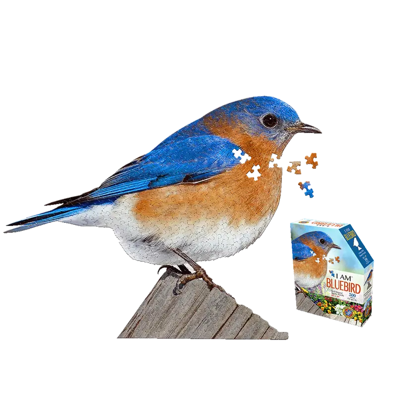 I AM BLUEBIRD Jigsaw Puzzle – 300-Piece Vibrant Bird-Themed Challenge by Madd Capp