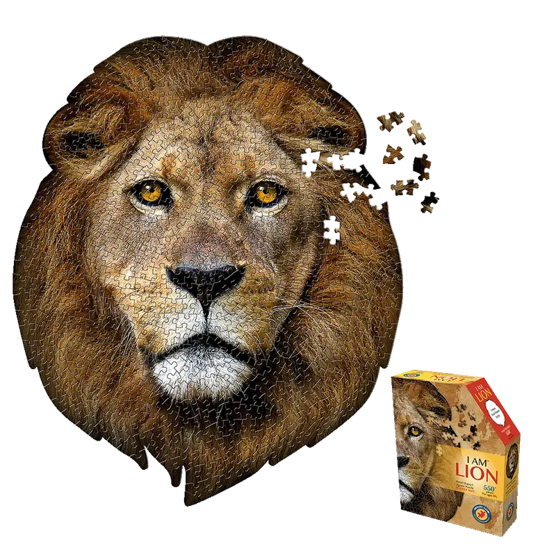 I AM LION Jigsaw Puzzle – 568-Piece Animal Portrait Challenge – Madd Capp