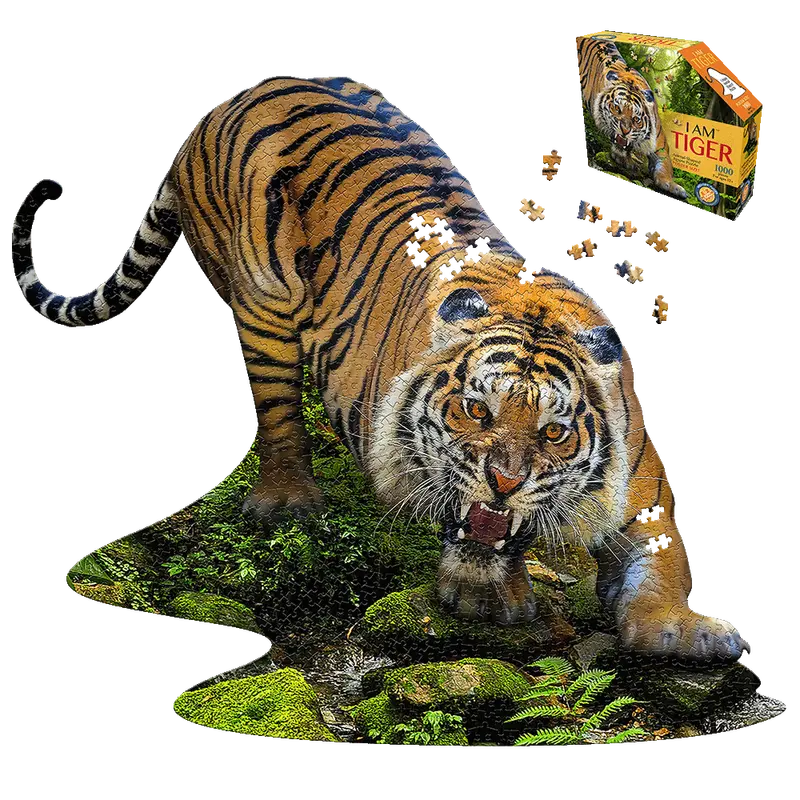 I AM Tiger Jigsaw Puzzle – 1000-Piece Wildlife Art Challenge – Madd Capp