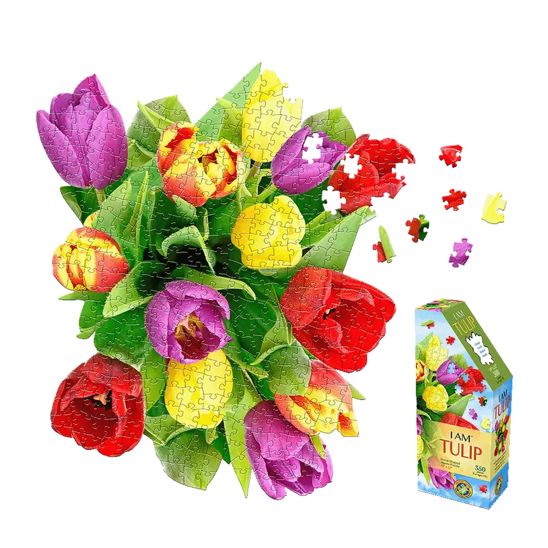 I AM Tulip Jigsaw Puzzle – 350-Piece Botanical Design – Madd Capp