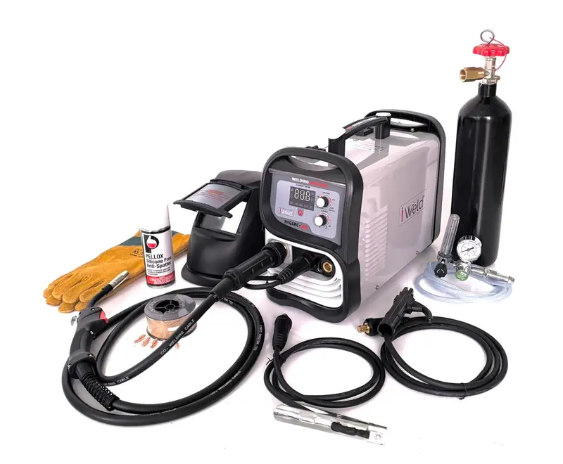 i-Weld MIGARC 205 Gas Combo Welder Kit – 205A Inverter MIG Welder + CO₂ Bottle & Accessories (Pickup Only)