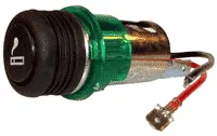 Illuminated Cigarette Lighter Socket and Holder Assembly