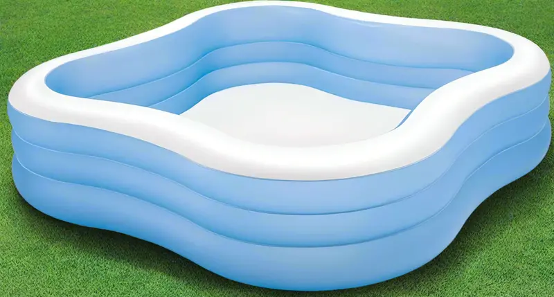 Intex Beach Wave Swim Center – Family-Friendly Inflatable Backyard Pool with Splash Features