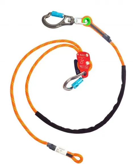 JELCO 8-Foot Rope Safety System with Swivel Carabiner