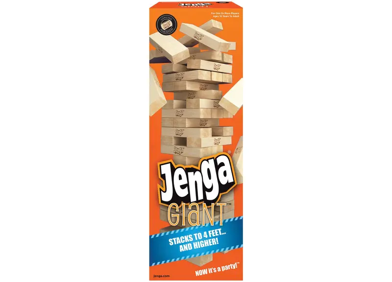 Jenga Giant Premium Edition – Oversized Hardwood Stacking Challenge Game