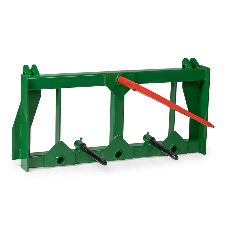 John Deere-Compatible Bale Spear with Quick-Attach Hay Fork – Heavy-Duty Tractor Attachment (THS1240)