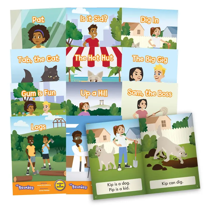 Junior Learning Beanies Diversity Series – 12-Book Phase 2 Decodable Reading Set