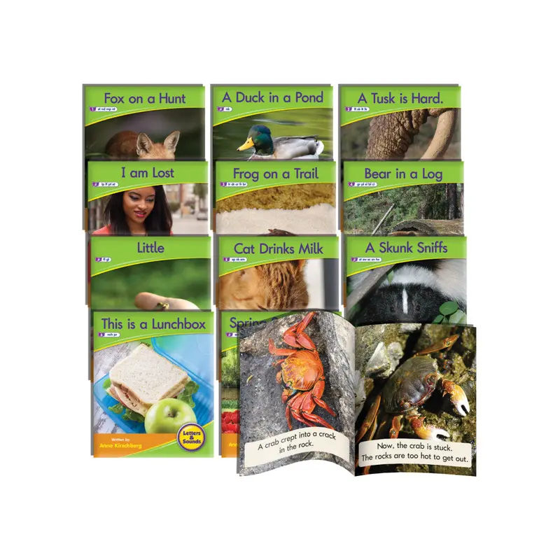 Junior Learning Blend Readers – Nonfiction Phonics & Literacy Card Set