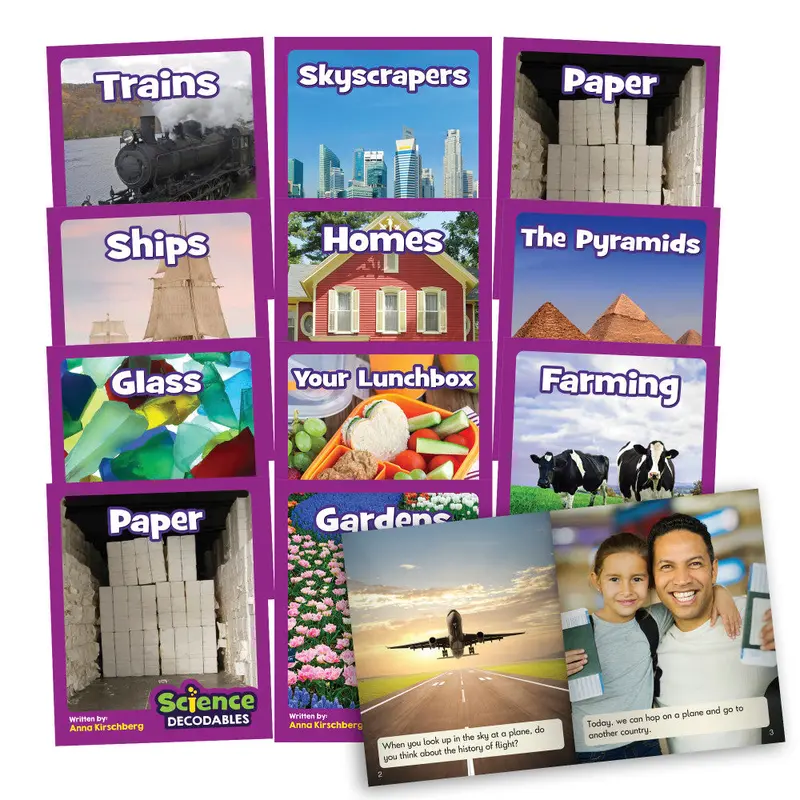 Junior Learning Human Body Decodables – Phase 5 Nonfiction Science Readers for Early Readers