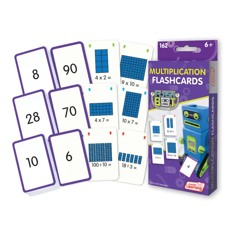 Junior Learning Multiplication Flashcards – Skill-Building Math Cards for Ages 5–6