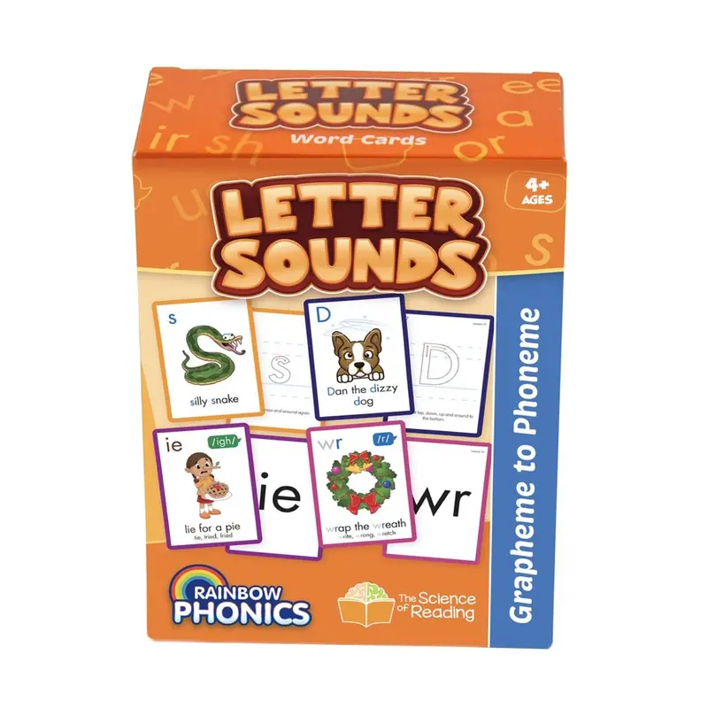 Junior Learning Rainbow Phonics Word Card Game – 151-Card Letter Sounds & Reading Practice Deck