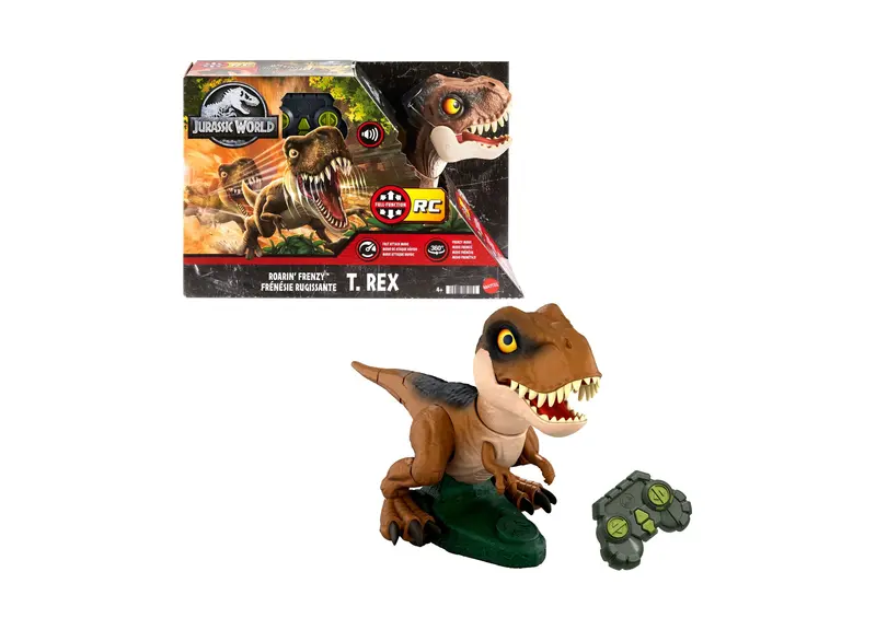 Jurassic World RC Roaring T. rex – 16-Inch Remote-Control Dinosaur Toy
