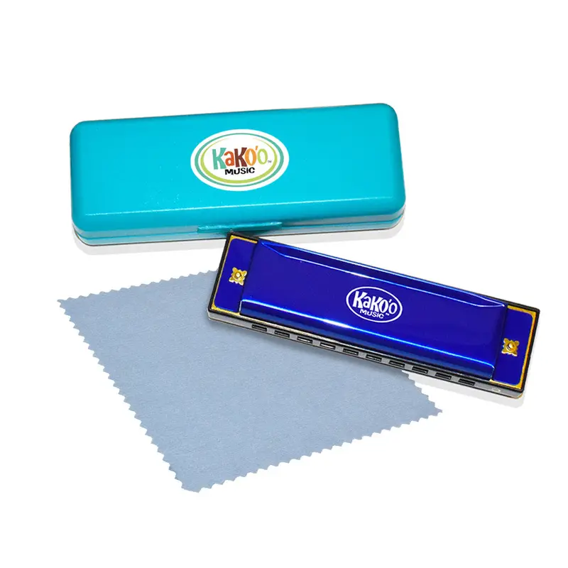 Kako’o 10-Hole Diatonic Harmonica – Blue Beginner-Friendly Mouth Organ