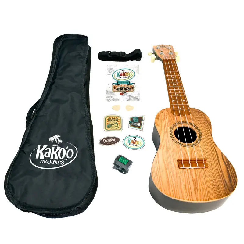 KaKo’o Sandalwood Ukulele Starter Set – 21″ Professional Soprano Instrument