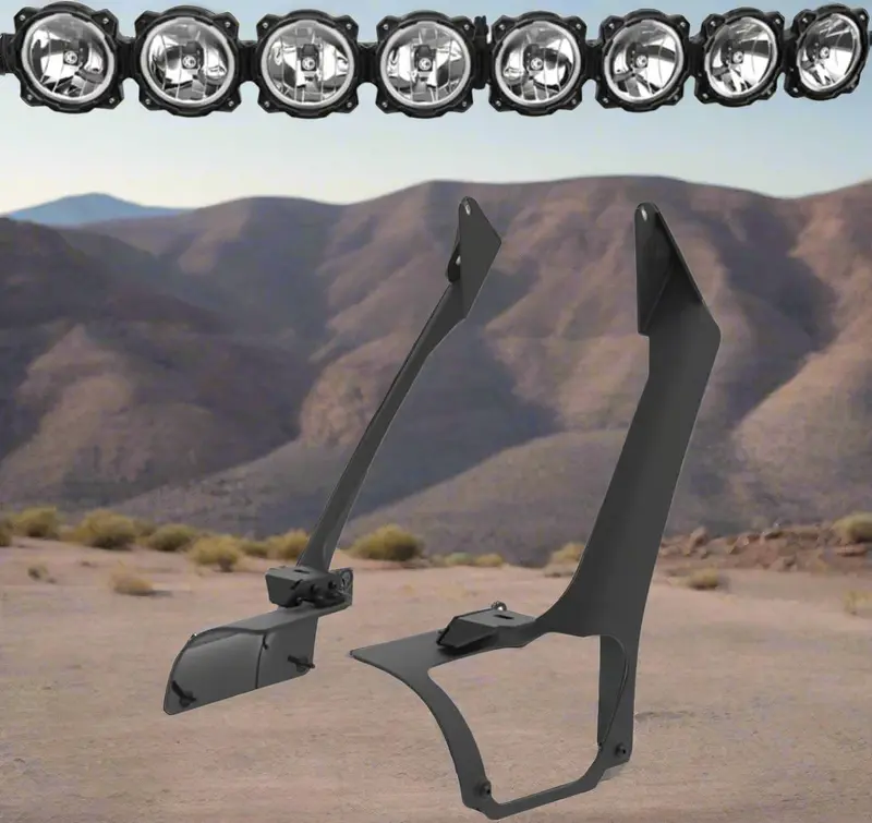 KC HiLiTES Gravity LED Light Bar Kit – 50-Inch Pro6 Bar with Mounting Hardware for 2021+ Jeep Wrangler 4xe
