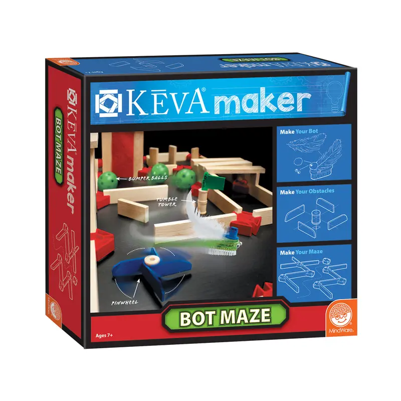 KEVA Maker Bot Maze – Programmable-Inspired Building and Logic Set